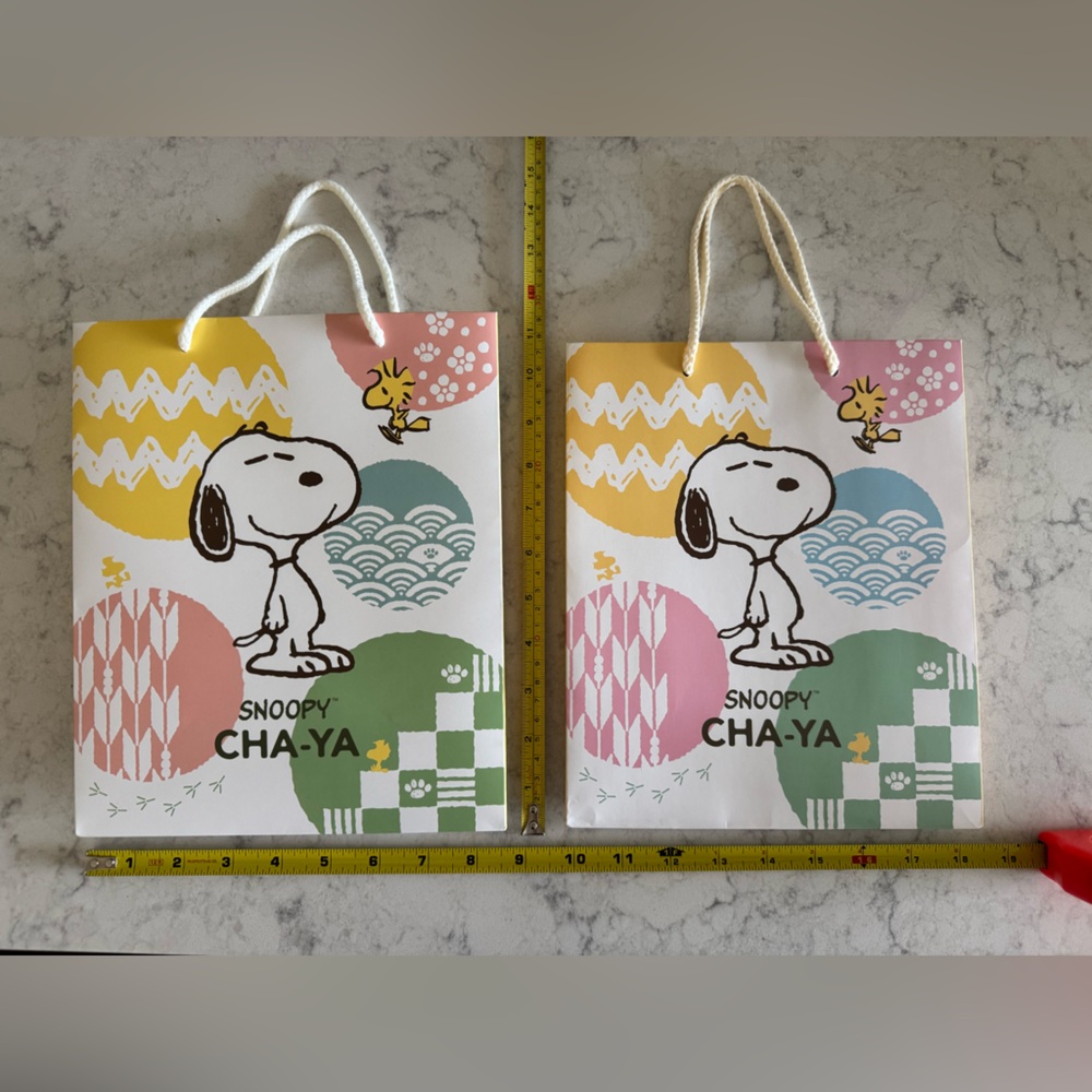 Snoopy CHA-YA Gift Bags from Japan exclusive